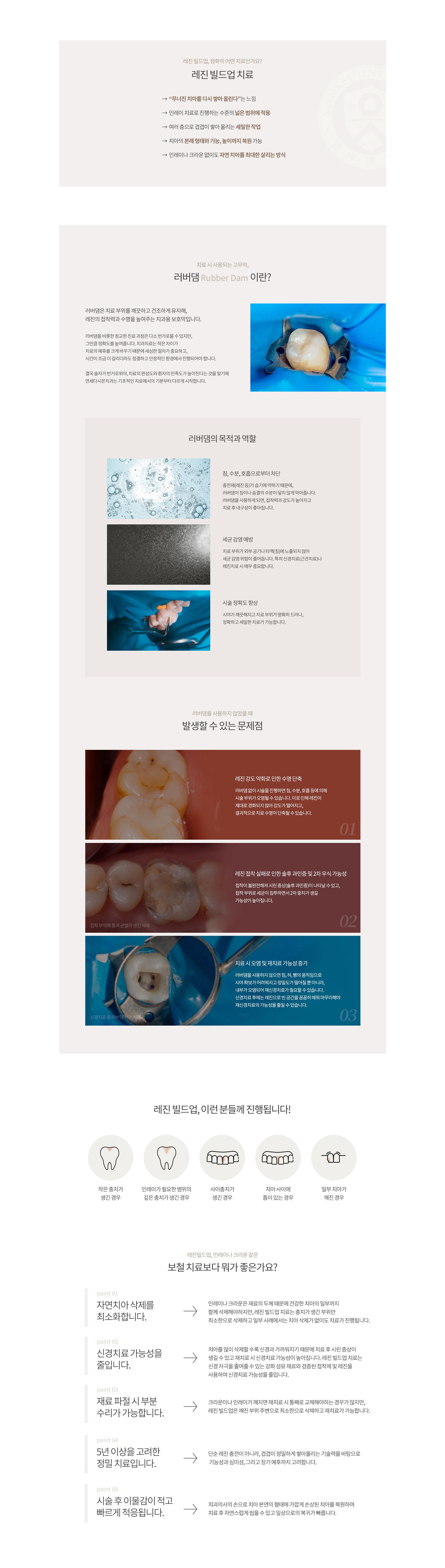 시술 후 이물감 및 심미성 저하